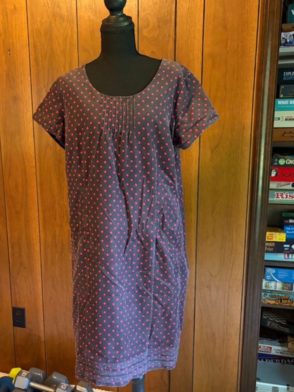 Boden Pink Polka Dot Shift